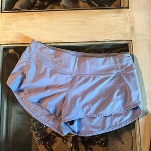 Lululemon 🍋 Speed Up Shorts 4" – Light Purple *EUC*